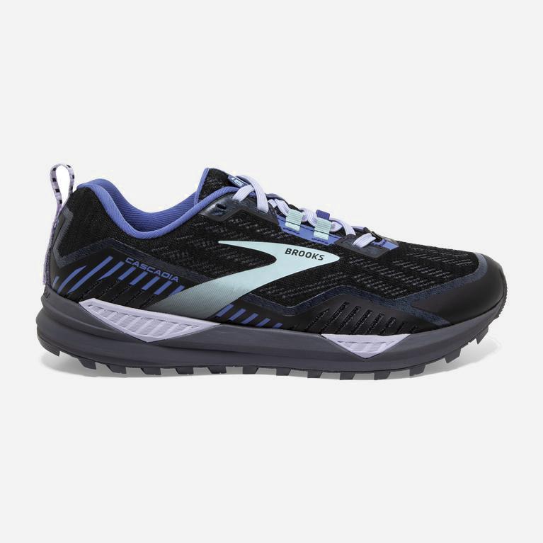 Brooks Cascadia 15 Gtx Terrengløpesko Dame Nettbutikk - Svart/Blå - Norge (LDF912563)